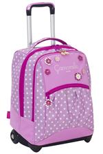 Zaino scuola Big trolley Camomilla. Rosa