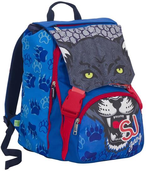 Zaino scuola sdoppiabile Big Seven SJ Gang Boy Wild Fashion. Leopardo. Blu - 2