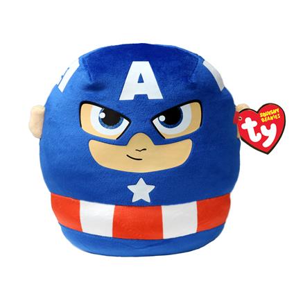 Marvel: Ty - Squish A Boos - Captain America (Peluche 22 Cm)
