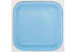 14 Pwdr Blu 9In Sq Plt Sup. Piatto Carta Quadrato 23 Cm Azzurro