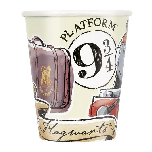 8 Harry Potter 9Oz Ppr Cup Sup Qs. Bicchiere Carta 250 Ml Harry Potter