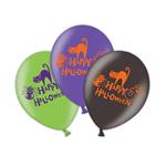 Amscan: Balloon: Pk6 27.5 Happy Halloween H. Palloni Lattice 11 - 27 Cm Happy Halloween