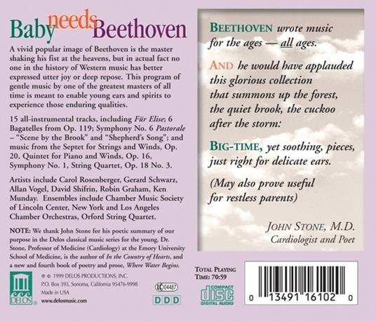 Baby Needs Beethoven - CD Audio di Ludwig van Beethoven - 2