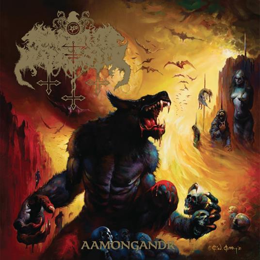 Aamongandr (Yellow/Red Swirl Vinyl) - Vinile LP di Satanic Warmaster