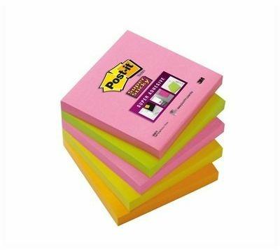 5 Blocchetti Post-it Notes Super Sticky Neon