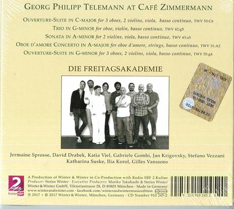 Telemann at Cafe Zimmermann - CD Audio di Georg Philipp Telemann,Freitagsakademie - 2