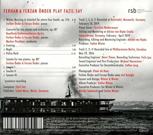 Ferhan & Ferzan Onder Play Fazil Say - CD Audio di Fazil Say,Ferhan Önder,Ferzan Önder - 2