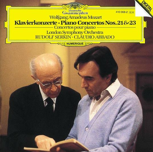 Concerti per pianoforte n.21, n.23 - CD Audio di Wolfgang Amadeus Mozart,Rudolf Serkin,Claudio Abbado,London Symphony Orchestra