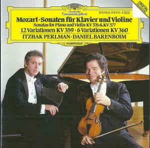Sonaten Für Klavier Und Violine Kv 376 & Kv 377 12 .. - CD Audio di Wolfgang Amadeus Mozart,Itzhak Perlman,Daniel Barenboim