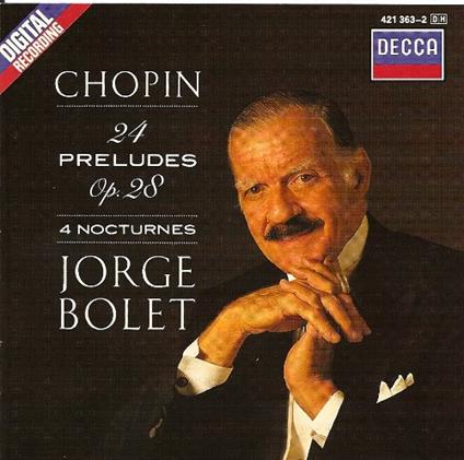 Chopin: 24 Preludi OP. 28 / Jorge Bolet - CD Decca - CD Audio