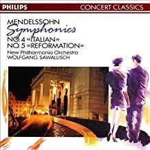 Symphonies 4 And 5 - CD Audio di Felix Mendelssohn-Bartholdy,Wolfgang Sawallisch
