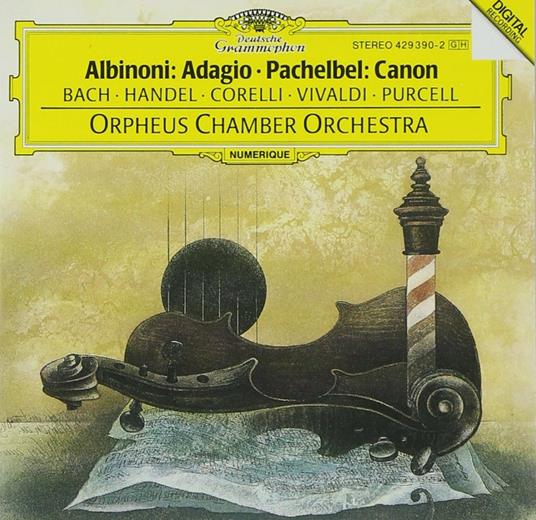 Adagio / Canone e giga ed altre composizioni - CD Audio di Tomaso Giovanni Albinoni,Johann Sebastian Bach,Antonio Vivaldi,Johann Pachelbel,Georg Friedrich Händel,Orpheus Chamber Orchestra