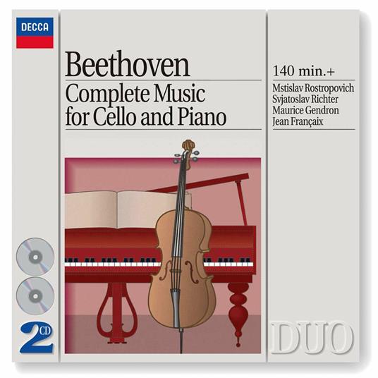 Opera completa per pianoforte e violoncello - CD Audio di Ludwig van Beethoven,Sviatoslav Richter,Mstislav Rostropovich,Maurice Gendron