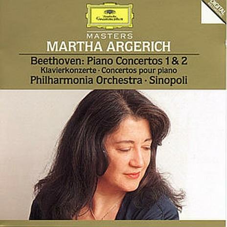 Concerti per pianoforte n.1, n.2 - CD Audio di Ludwig van Beethoven,Martha Argerich,Giuseppe Sinopoli,Philharmonia Orchestra