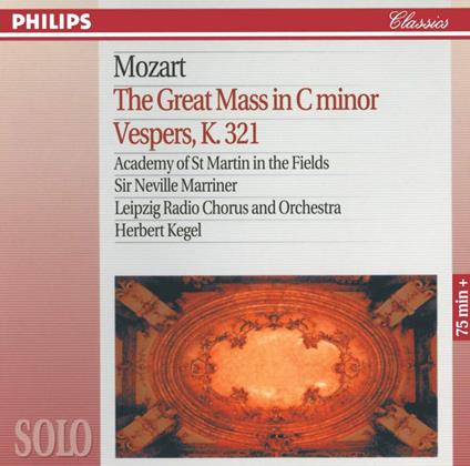 The Great Mass in C Minor, Vespers K321 - CD Audio di Wolfgang Amadeus Mozart