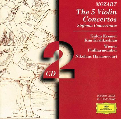 Concerti per violino completi - CD Audio di Wolfgang Amadeus Mozart,Nikolaus Harnoncourt,Gidon Kremer,Wiener Philharmoniker