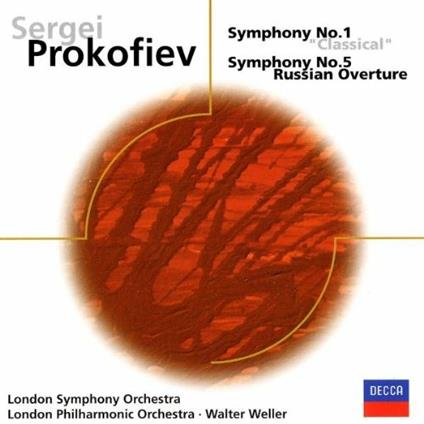 Sinfonie n.1, n.5 - CD Audio di Sergei Prokofiev,London Philharmonic Orchestra,London Symphony Orchestra,Walter Weller