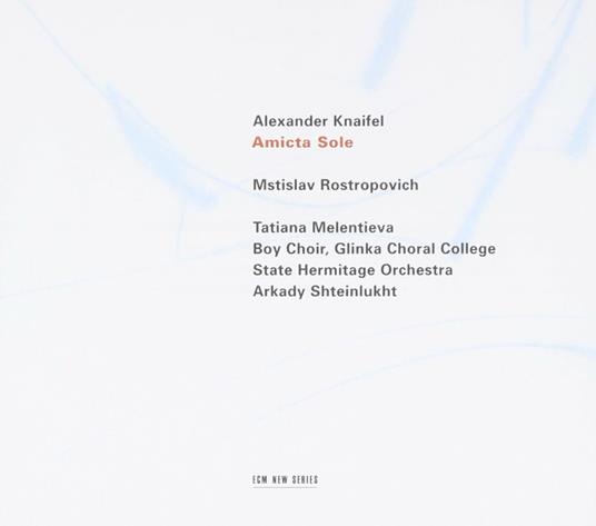 Amicta Sole - Salmo 51 - CD Audio di Mstislav Rostropovich,Alexander Knaifel