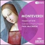 Vespro 1610 - CD Audio di Claudio Monteverdi,Paul McCreesh,Gabrieli Consort & Players