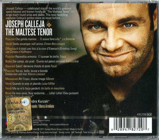 The Maltese Tenor - CD Audio di Joseph Calleja - 2