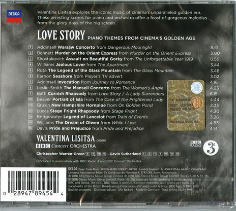Love Story. Piano Themes - CD Audio di Valentina Lisitsa - 2