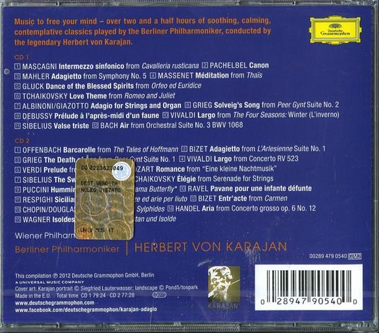 Karajan Adagio - CD Audio di Herbert Von Karajan - 2