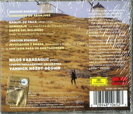 Aranjuez - CD Audio di Joaquin Rodrigo,Manuel De Falla,London Philharmonic Orchestra,Yannick Nezet-Seguin,Milos Karadaglic - 2