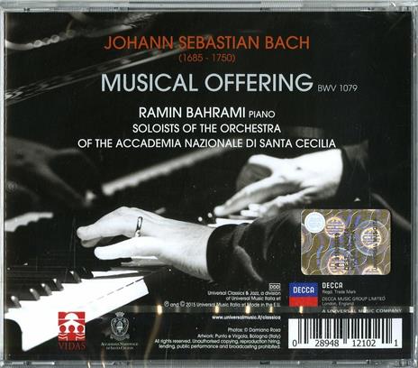 L'offerta musicale (Die Musikalisches Opfer) - CD Audio di Johann Sebastian Bach,Ramin Bahrami - 2