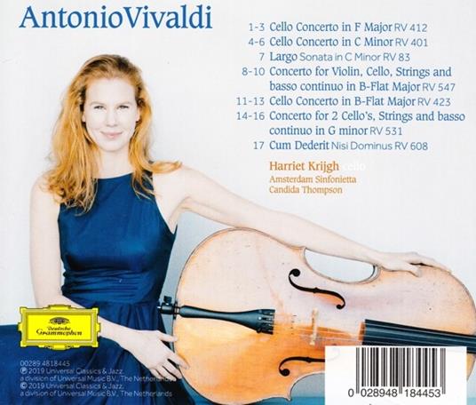 Harriet Krijgh: Vivaldi - CD Audio - 2