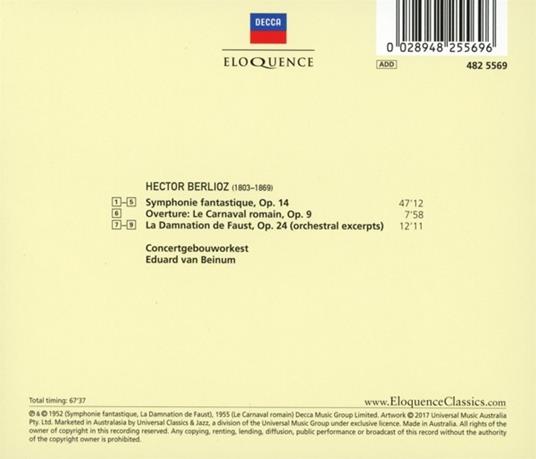 Sinfonia Fantastica - CD Audio di Hector Berlioz,Eduard van Beinum - 2