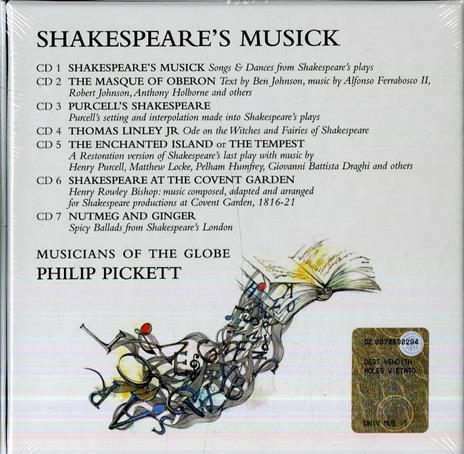 Shakespeare's Music - CD Audio di Philip Pickett,Musicians of the Globe - 2