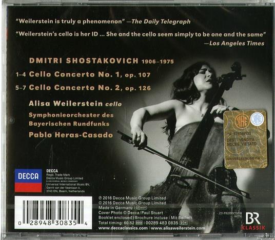 Concerti per violoncello n.1, n.2 - CD Audio di Dmitri Shostakovich,Alisa Weilerstein - 2