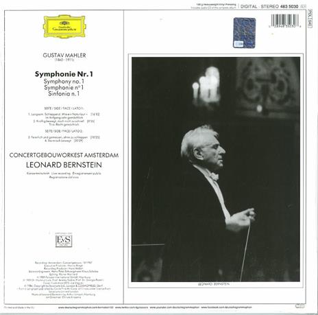 Sinfonia n.1 - Vinile LP di Leonard Bernstein,Gustav Mahler - 2