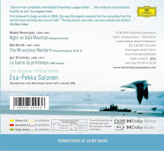 La sagra della primavera - CD Audio + Blu-Ray Audio di Igor Stravinsky,Esa-Pekka Salonen - 2