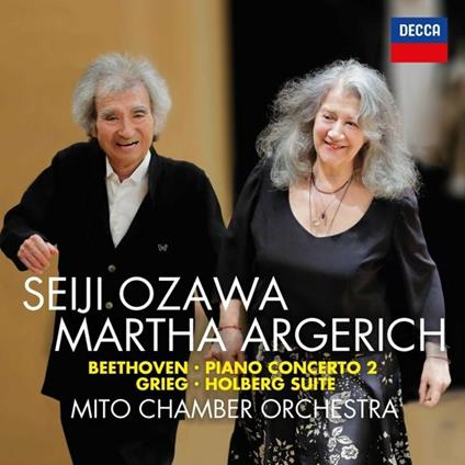 Concerto per pianoforte n.2 / Holdberg Suite - CD Audio di Ludwig van Beethoven,Edvard Grieg,Martha Argerich,Seiji Ozawa,Mito Chamber Orchestra