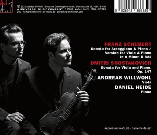 Viola & Piano - CD Audio di Andreas Willwohl - 2