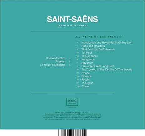 The Definite Works - CD Audio di Camille Saint-Saëns - 2