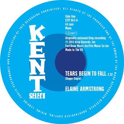 Tears Begin To Fall - Vinile LP di Elaine-Betty Moorer Armstrong