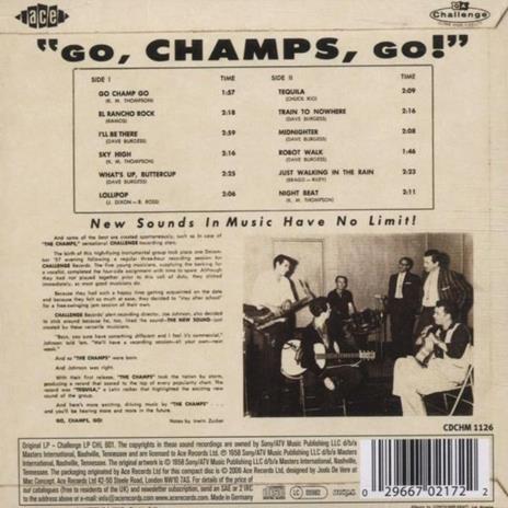 Go Champs Go! - CD Audio di Champs - 2