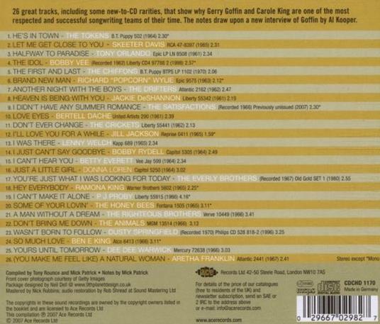 Goffin & King. Song Collection 1961-1969 - CD Audio - 2