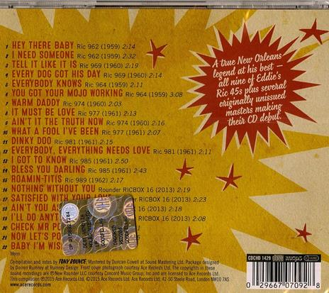 Baby I'm Wise. The Complete Ric Singles - CD Audio di Eddie Bo - 2