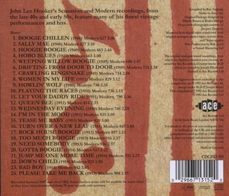 Legendary Modern Recordings - CD Audio di John Lee Hooker - 2