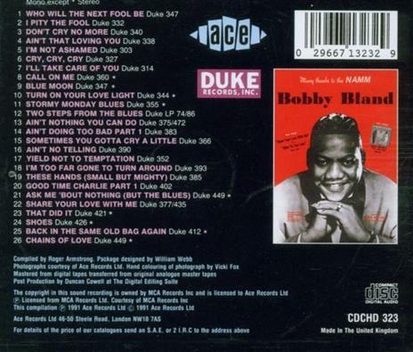 Voice - CD Audio di Bobby Bland - 2