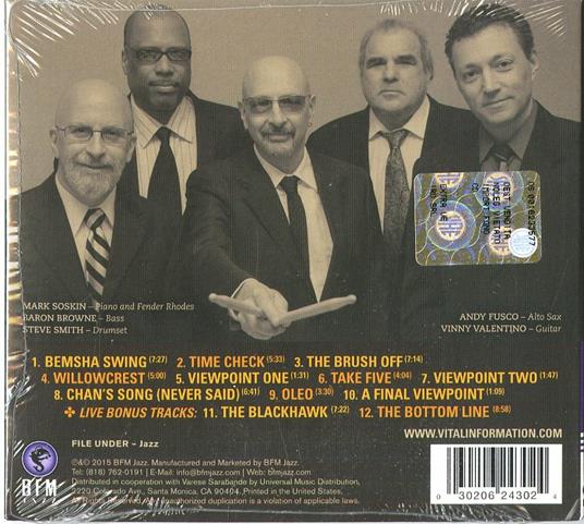 Viewpoint - CD Audio di Steve Smith,Vital Information - 2