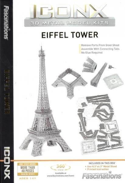 Torre Eiffel Parigi - Eiffel Tower Paris France Metal Earth 3D Model Kit ICX011