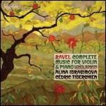 Musica per violino e pianoforte completa - CD Audio di Maurice Ravel,Cédric Tiberghien,Alina Ibragimova