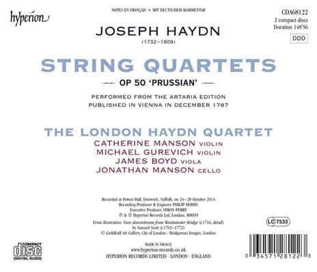 Quartetti per Archi Op.50 - CD Audio di Franz Joseph Haydn - 2