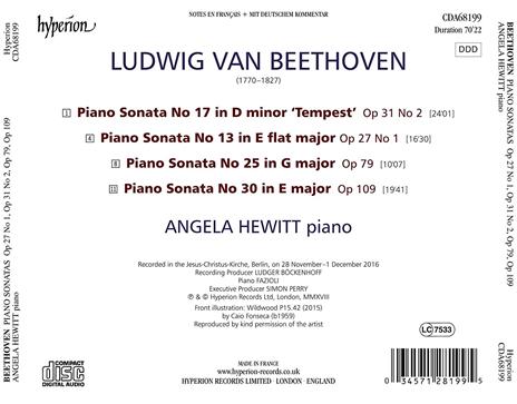 Sonate per pianoforte vol.6 - CD Audio di Ludwig van Beethoven,Angela Hewitt - 2