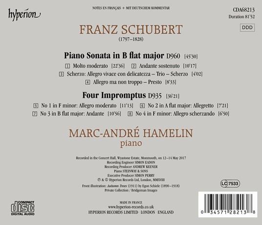 Sonate per pianoforte - CD Audio di Franz Schubert,Marc-André Hamelin - 2