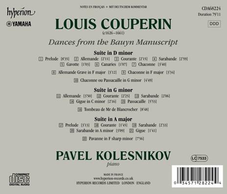 Dances from Bauyn Manuscript - CD Audio di François Couperin - 2